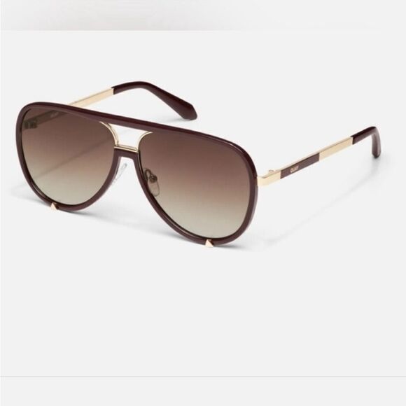 Quay Australia High Profile Aviator Espresso Frames/Brown Lenses New in case $85 - Picture 2 of 10